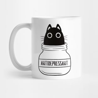 Antidepressant Cat Mug